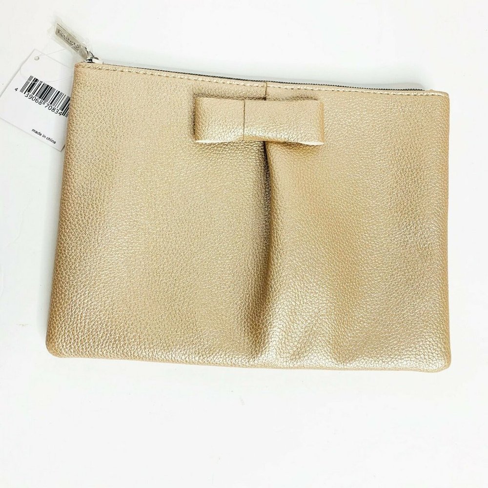 NWT Nordstrom Purse Clutch Bag Makeup Bag Faux Lea